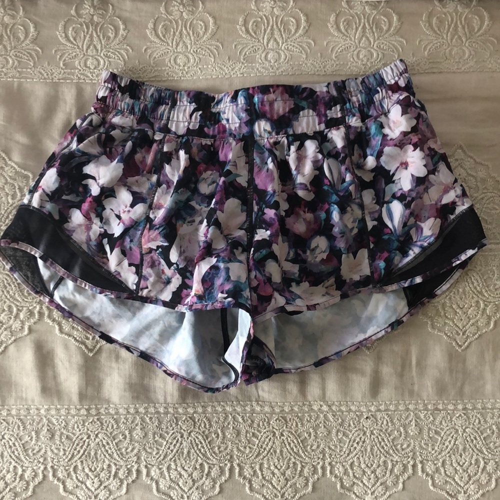 Floral Lululemon Hotty Hot Shorts